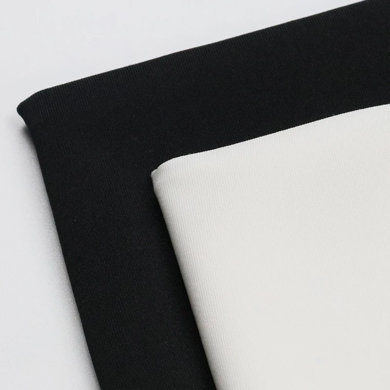 Polyester 86% spandex 14% knitted fabric, single sided plain weave milk silk double elastic underwear and bra fabric