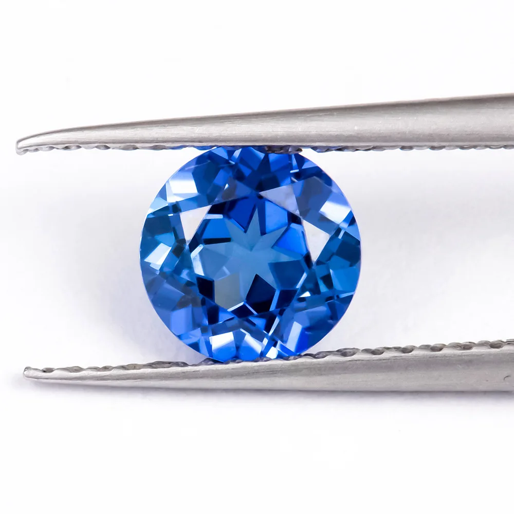 Flow and Shine Lab Cultured Sapphire 1-3 Carat Round Shaped Lira Method Cultured Colored Gemstones