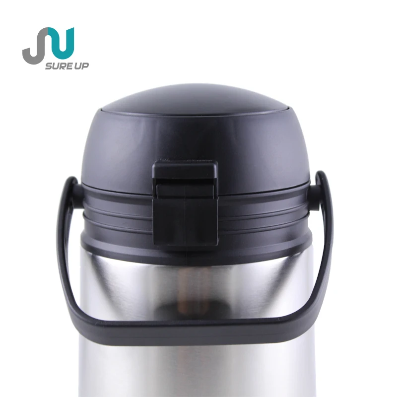 Eco-Friendly LFGB Certificate  3 Liter Carafe Stainless Steel Thermal Pump  Airpot for coffee shop