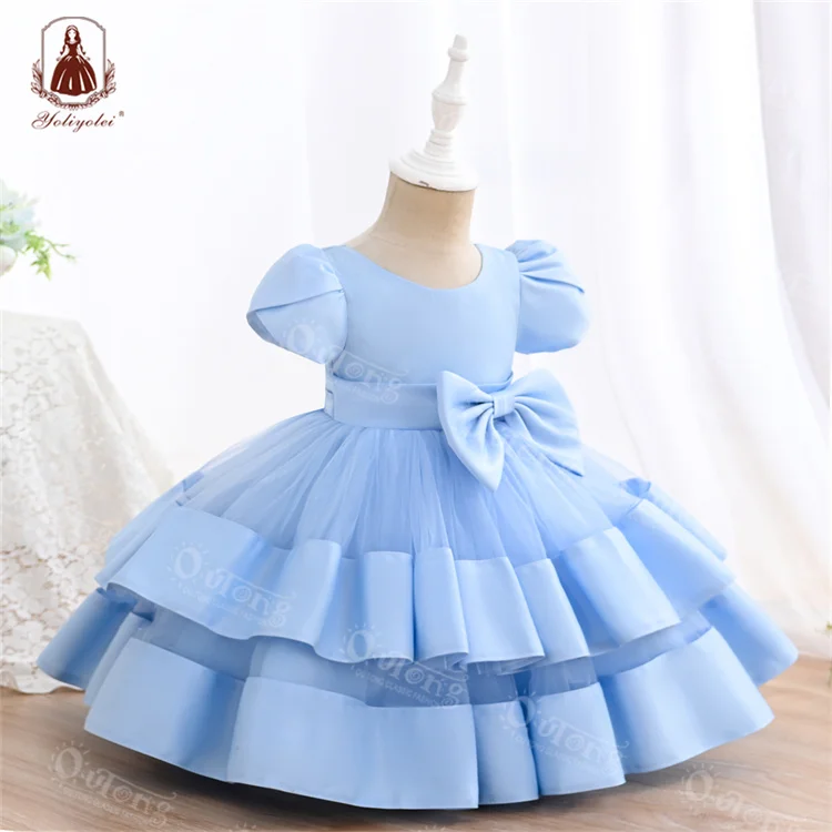 Yoliyolei Wholesale Portugal Boutique, Summer Korea Fashion Child  Flower Princess Dress/