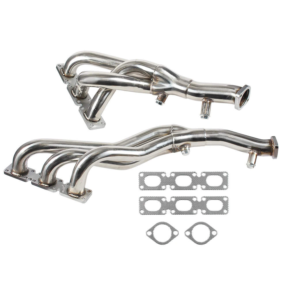 Stainless Steel Exhaust Headers Manifold For BMW E46 E39 Z4 2.5L 2.8L 3.0L L6 2001-2006