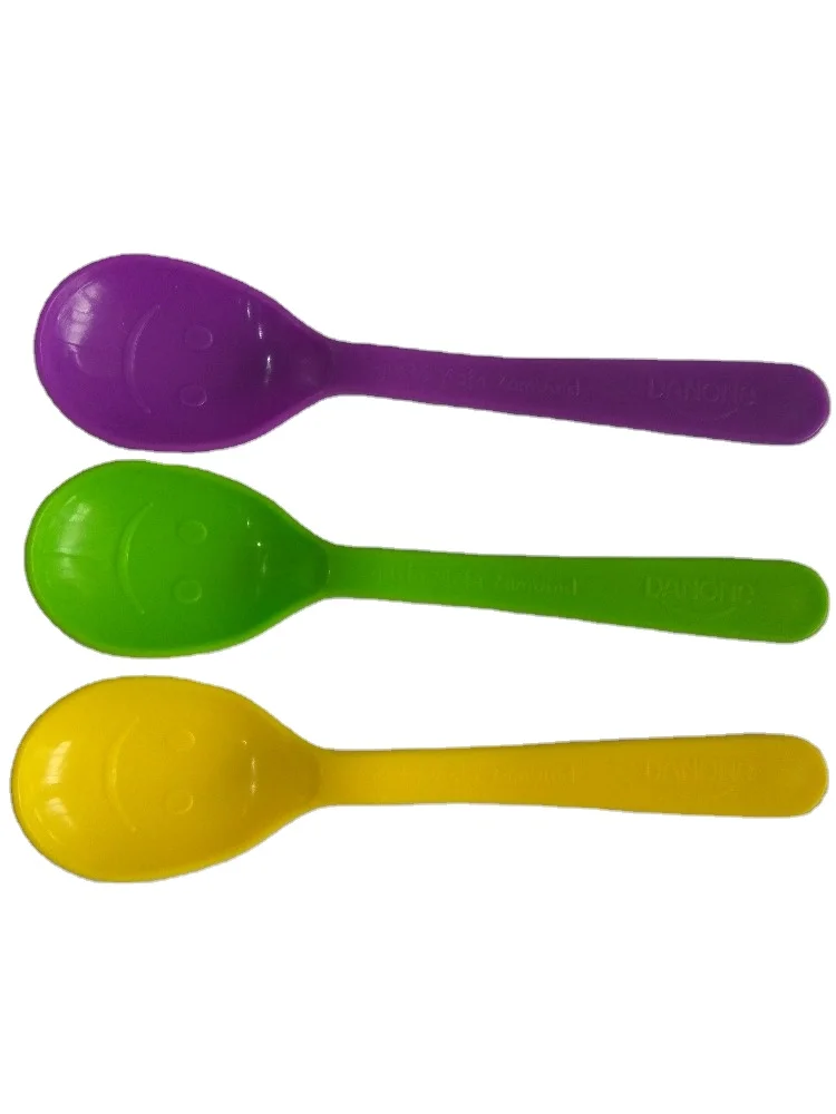 Plastic spoon colourful spoon kids spoon for food