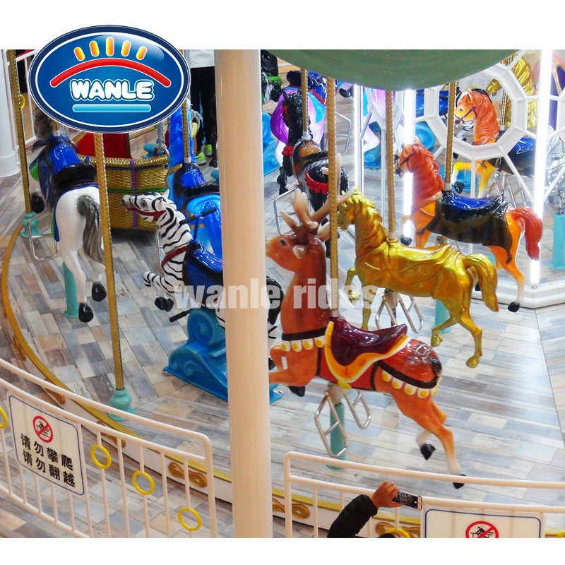 Theme Park Luxury Kids Rids Mary Merry Go Round Carousel Amusements for Sale