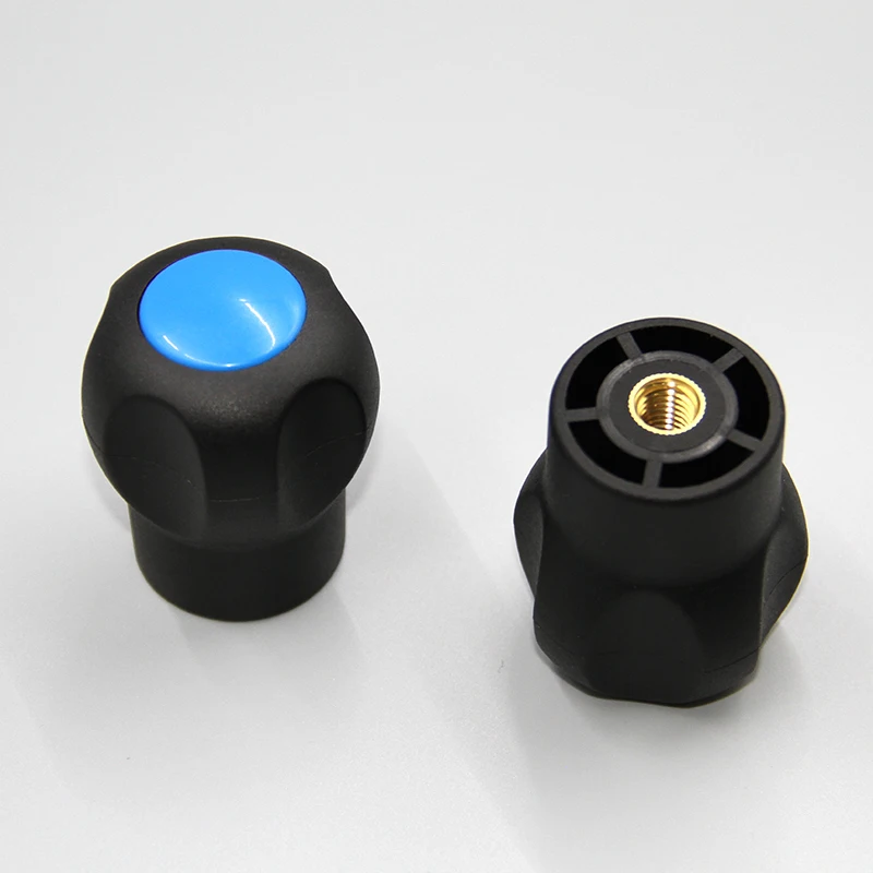 HZ102020 Plastic ABS Custom Hole Spherical Round  Knob Handle with Screw or Nut Ball Handle Knob