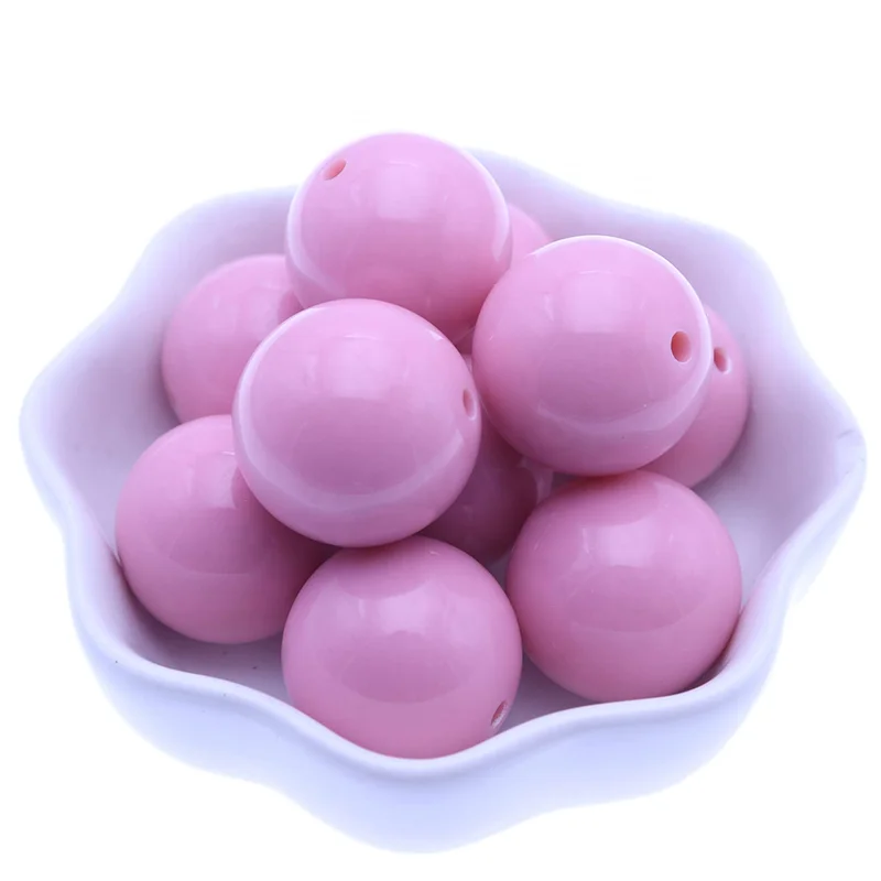 Curtain Decorative 20MM Chunky Bubblegum Light Yellow Fashion Acrylic New Beads