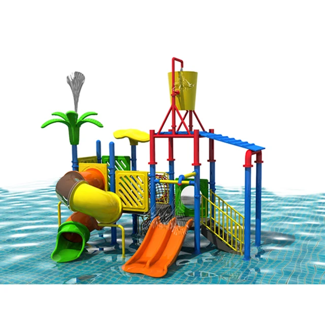 Mall Outdoor Children Water Play House plastic Swimming Pool Slides For Sale