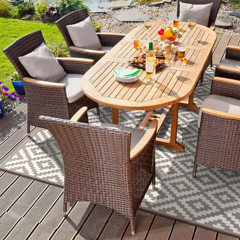 Outdoor Rugs Reversible Mats Clearance Waterproof Area Mat Carpet with Corner Loops for Patio Camping Blanket