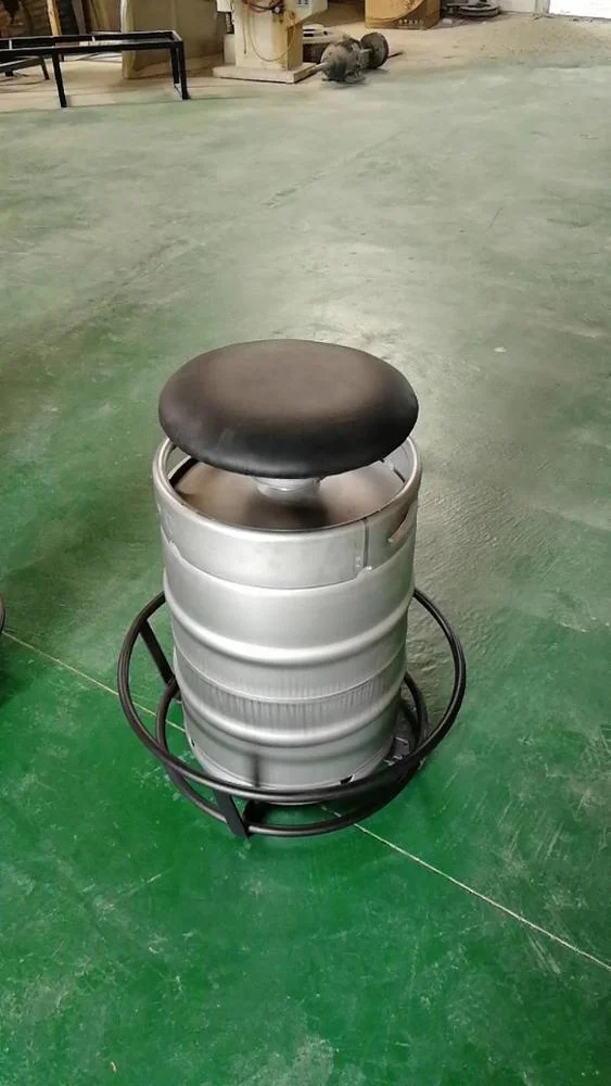 
Creative beer barrel bar decoration urine barrel round sink bar chair 