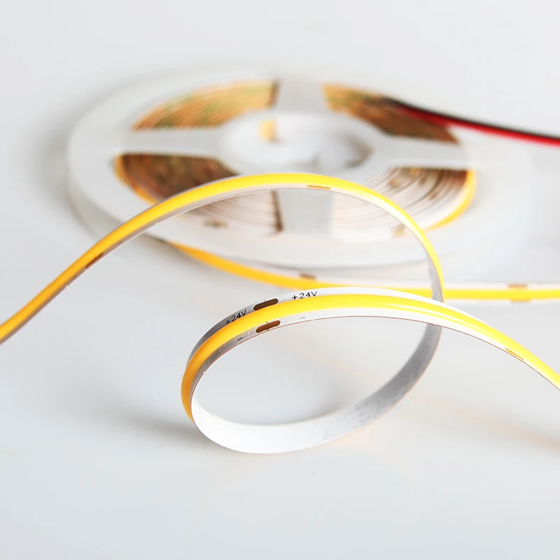 
High Lumen IP20 65 68 Flexible COB Strip Light 12 24V 5050 60P 14 4W PINK GREEN Quantity Luminous RED BLUE Body Lamp Copper OEM 