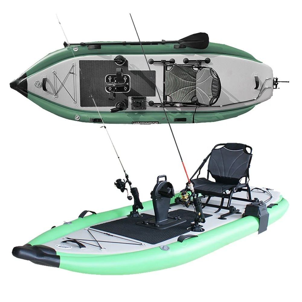 GeeTone Wholesale Professional Rowing Fishing Canoe Sit On Inflatable Fishing Kayak Manufacturers