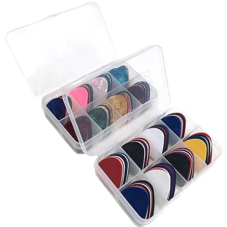 classical wood electric bass guitar 5 string colored kits celluloid picks 0.5mm 0.75 mm abs