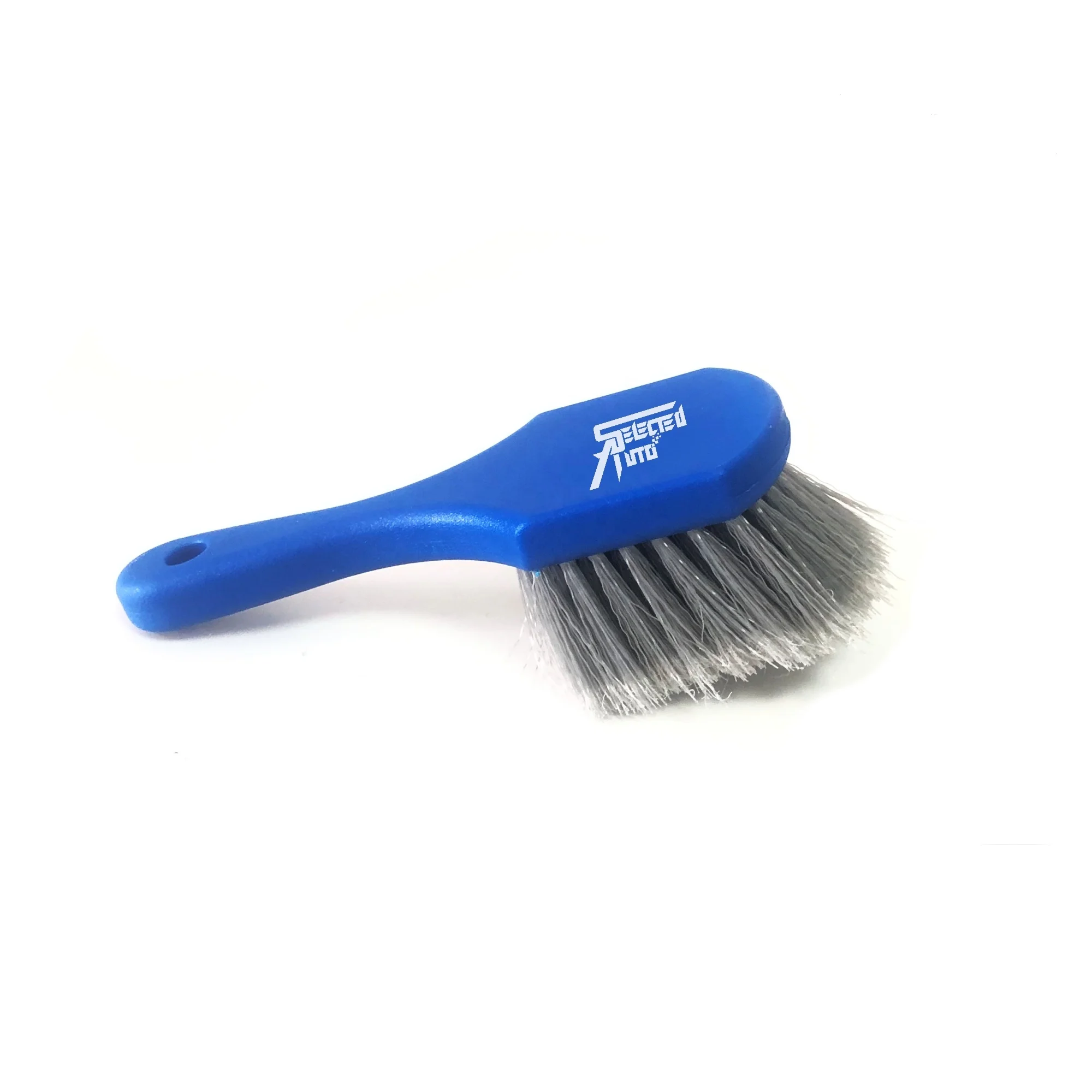 Selected Auto exterior detailing brush customized tire cleaning brush OEM carpet rim alloy wheel brush with flag-tipped bristles