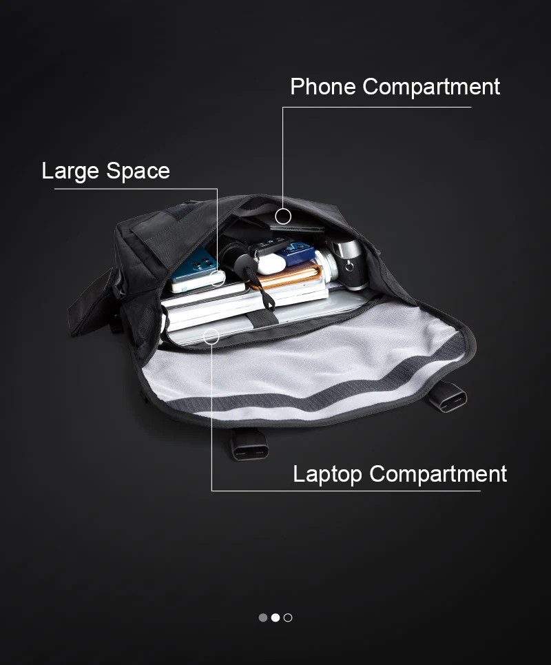 MOYYI Messenger bags Large Capacity Male Tourist Cycling Messenger Bags For Men Sling Crossbody Bag