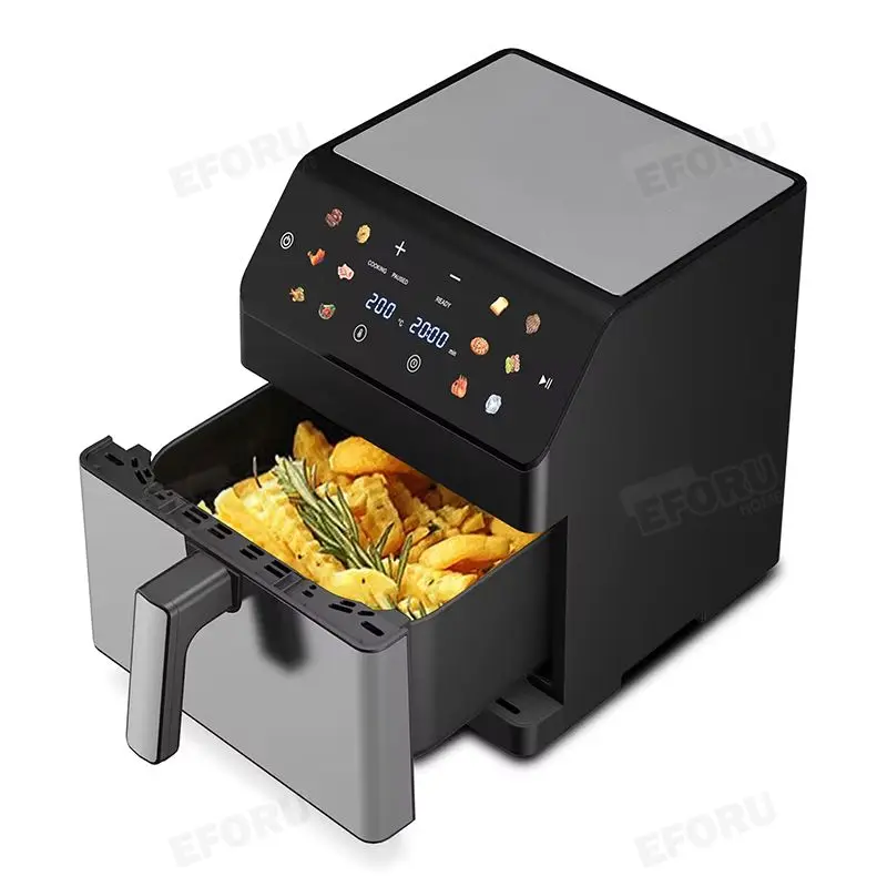 Home Electric Appliances Double Heaters Air Fryer With Full Stainless Steel Housing Powerful Multifunctional Air Fryers