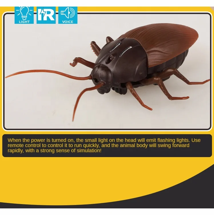 Remote Control Mock fly Prank Insects Joke Scary toys Bugs fun Terrifying Toy for kids girl