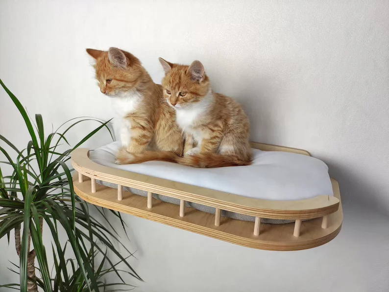 Hot Sale Pet wall furniture wall bed Cat tree tower Cat shelves with steps Cat jungle gym house furniture