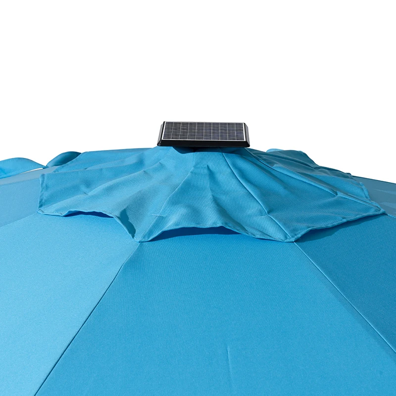 Wesunny 14ft High Quality Windproof Electric Patio Umbrella Crank Parts With Stand