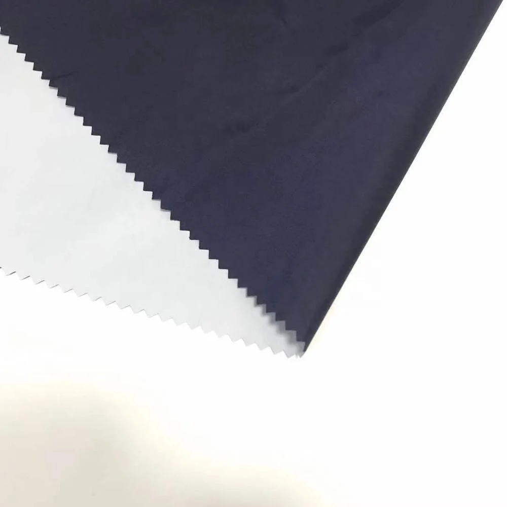 210T PU Milky Nylon Taffeta Fabric WR WP 1500mm For Garment Down Coat