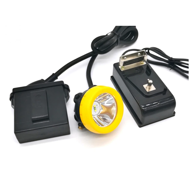 High Quality Cordless Mining Cap Lamp Safety Head Lamp LED Rechargeable Battery Emergency Light 3.7V Lithium Ion 75 80 ABS IP65