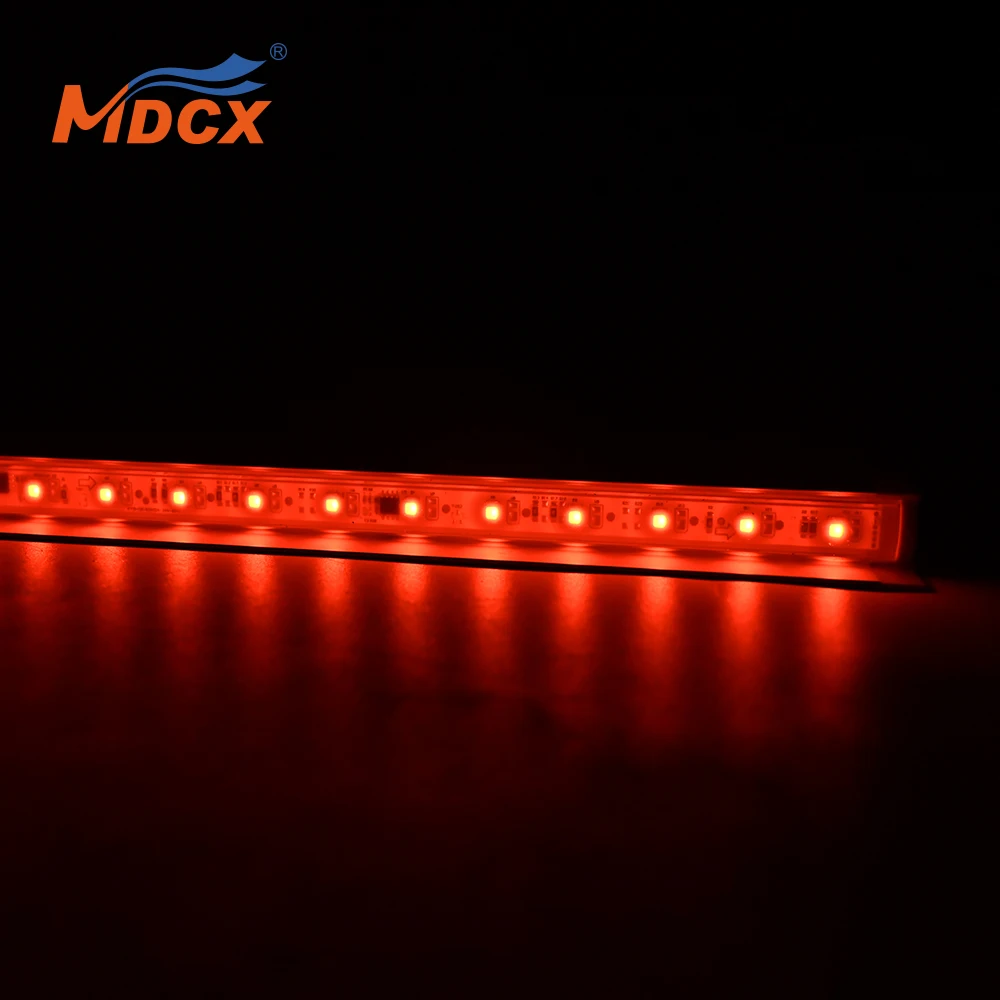 Decorative warm white ultra high wall washer light for outdoor use