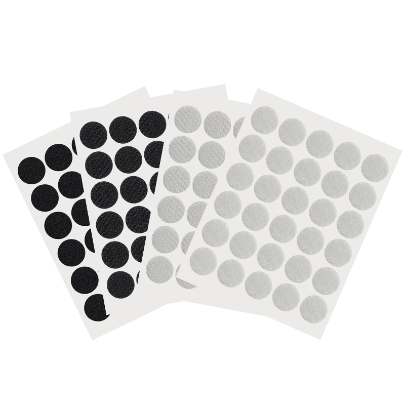 Wholesale Strong Adhesive Round Sticky Back Velcroes White Self-Adhesive Dots DIY Quiet Books in Preschool High-Tack 3M Adhesive