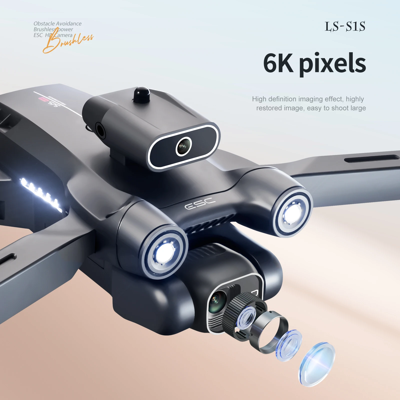 S1S GPS 5G WIFI Obstacle Avoidance Optical Flow Brushless Motor Profesional Drone 4K 6K RC drones with 4k camera and gps