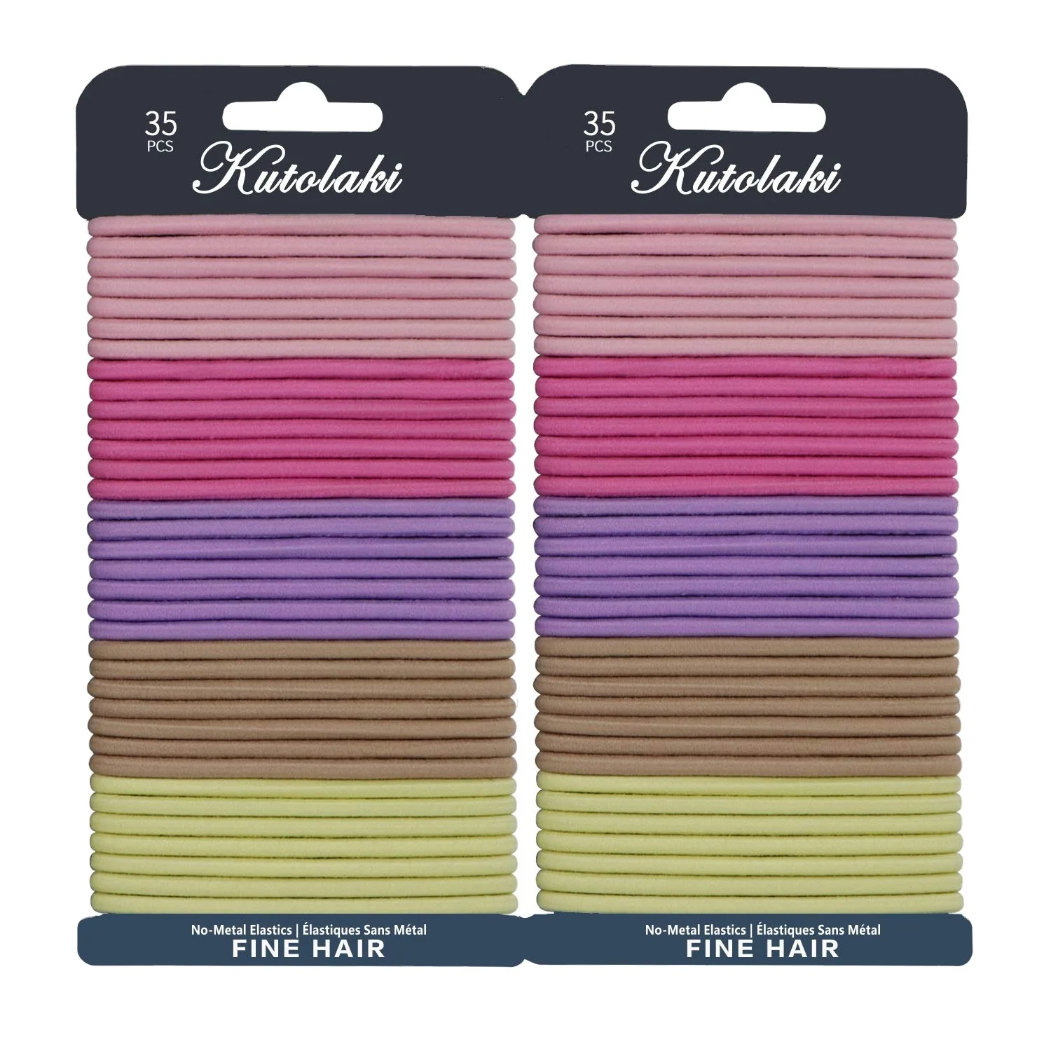 Wholesale Top Quality Black Elastic Hair Bands Ties For Thick Heavy Hair