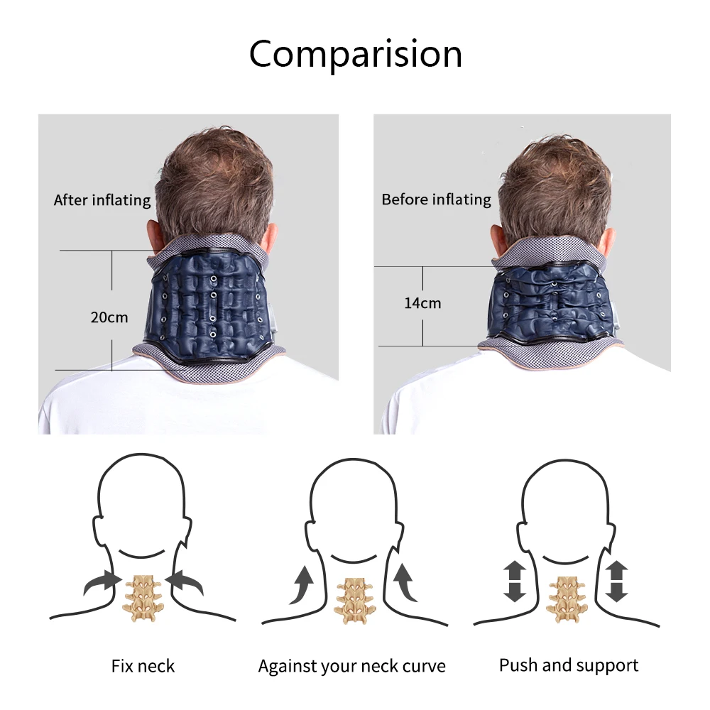 efficiently Supports Neck And Head Air Neck Traction For Neck Massager Pain Relief