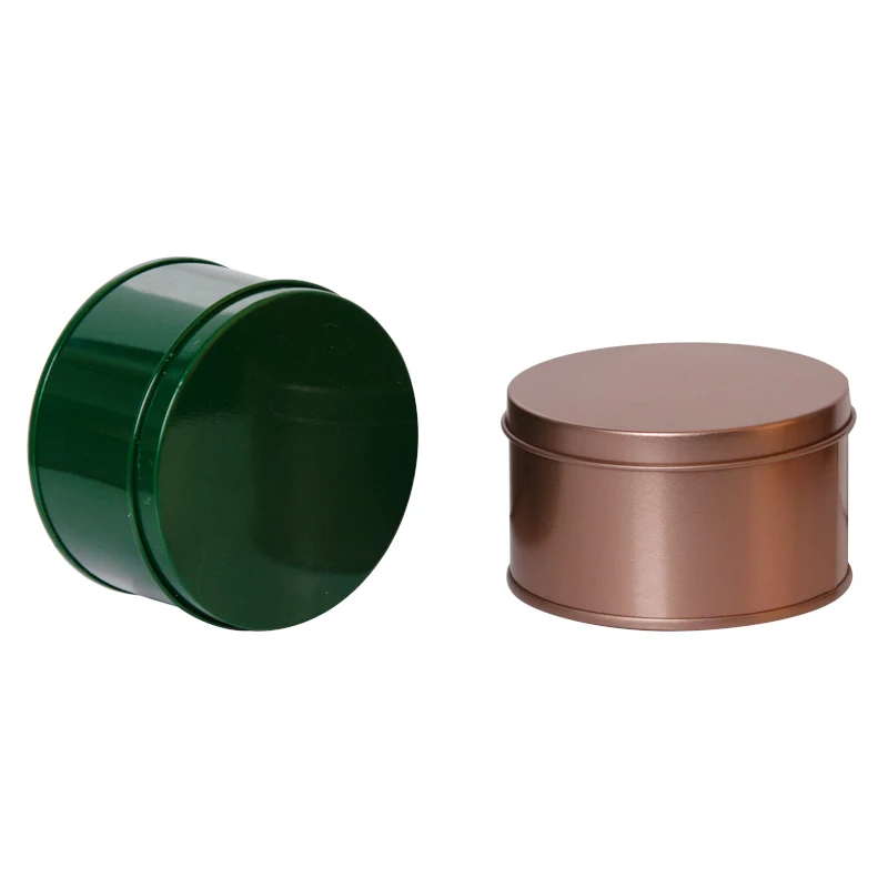 Wholesale Cheap Round 7.5 cm Diameter 4.5 cm Height Metal Tin Can Box Runde Blechdose Tins Package for Surge Coffee Tea