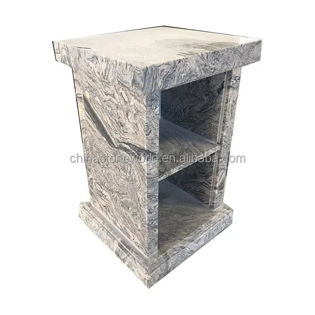 Cemetery Cremation Granite Vase for Columbarium Tombstones Graves Customized Cemetery Cremation Granite Columbarium Design