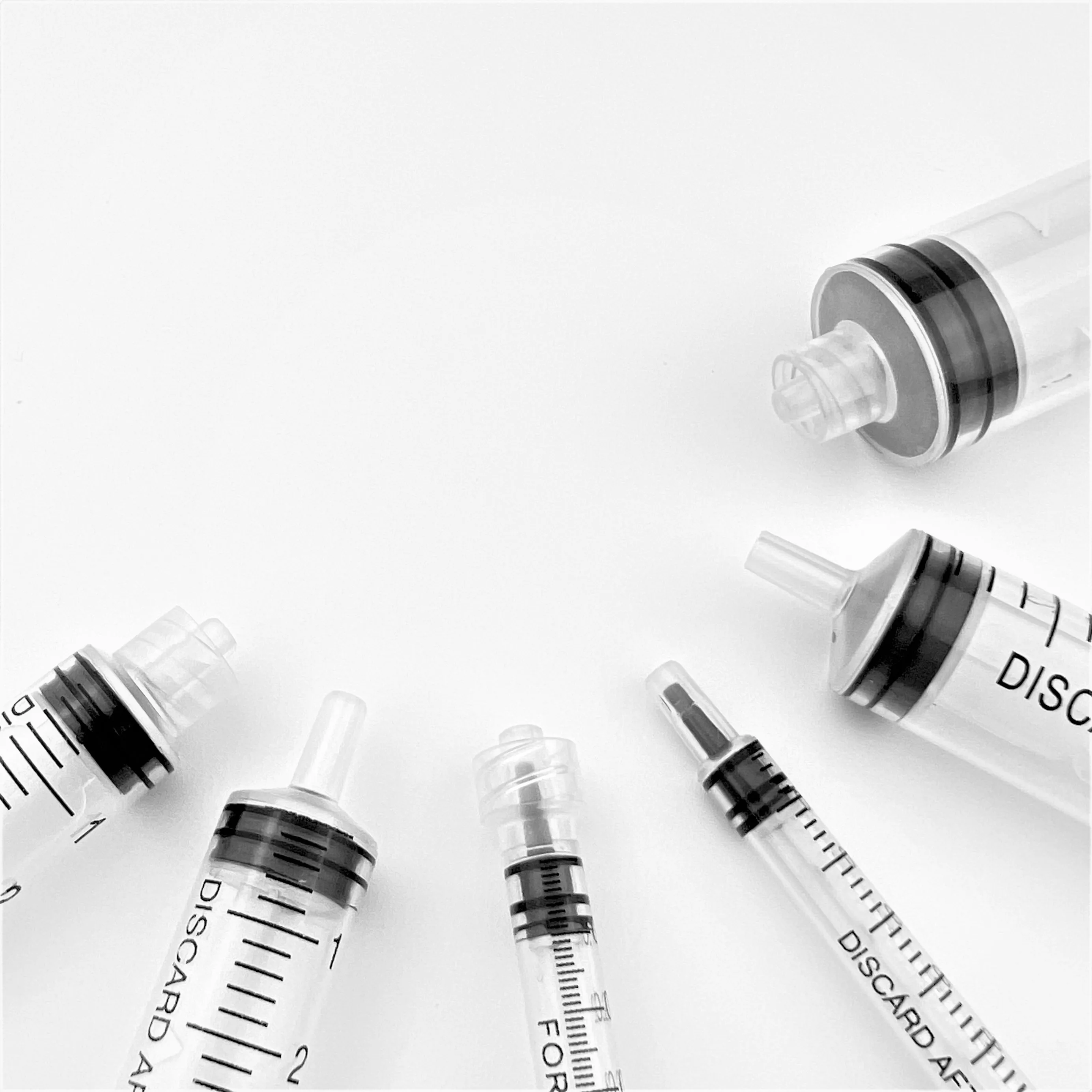 Medical Disposable Injection 3 Parts Luer Lock Syringe  2 Parts Luer Slip Syringe with EO Stabilized