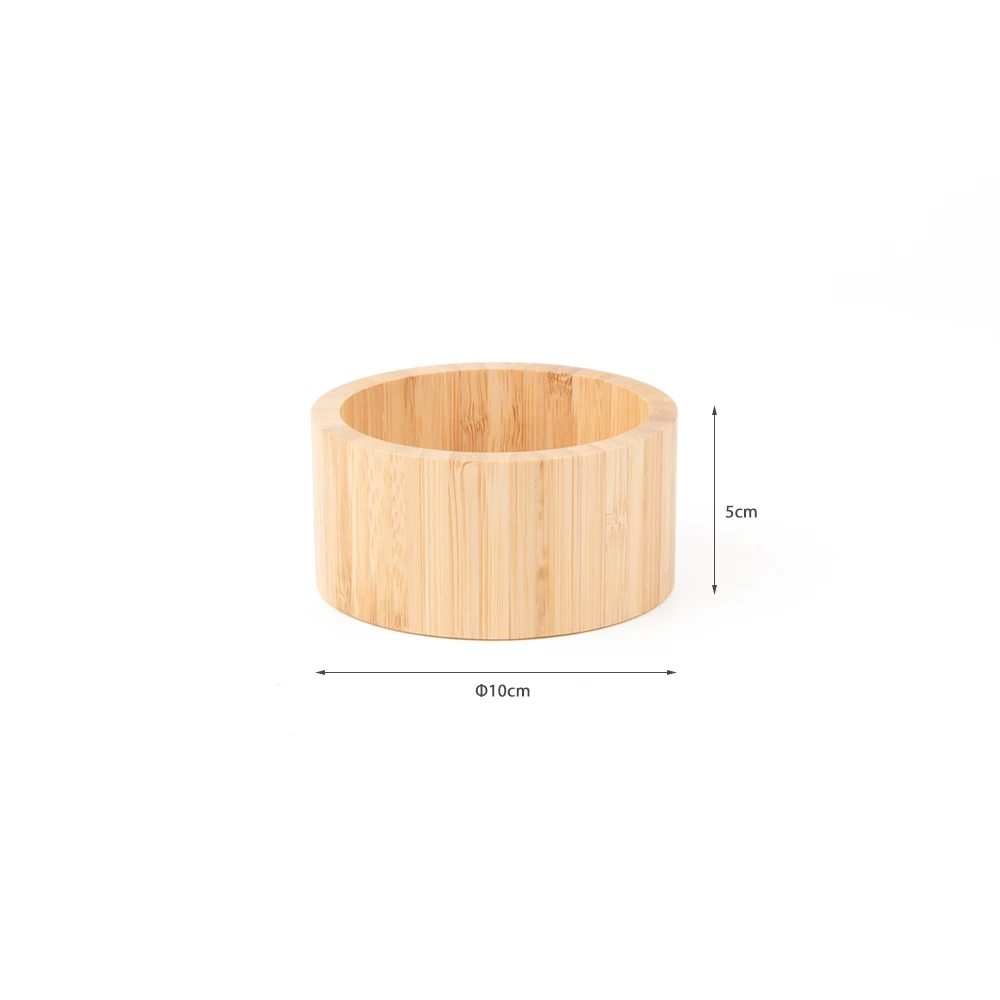 Hot Selling Straight-Side Design Eco-friendly Bamboo Wooden Fruits and Vegetable Salad Mixing Serving Bowls for Kitchenware