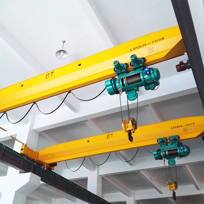 10 Ton 20ton 30 Ton Single Girder Steel Beam Overhead Travelling Control Remote Bridge Crane