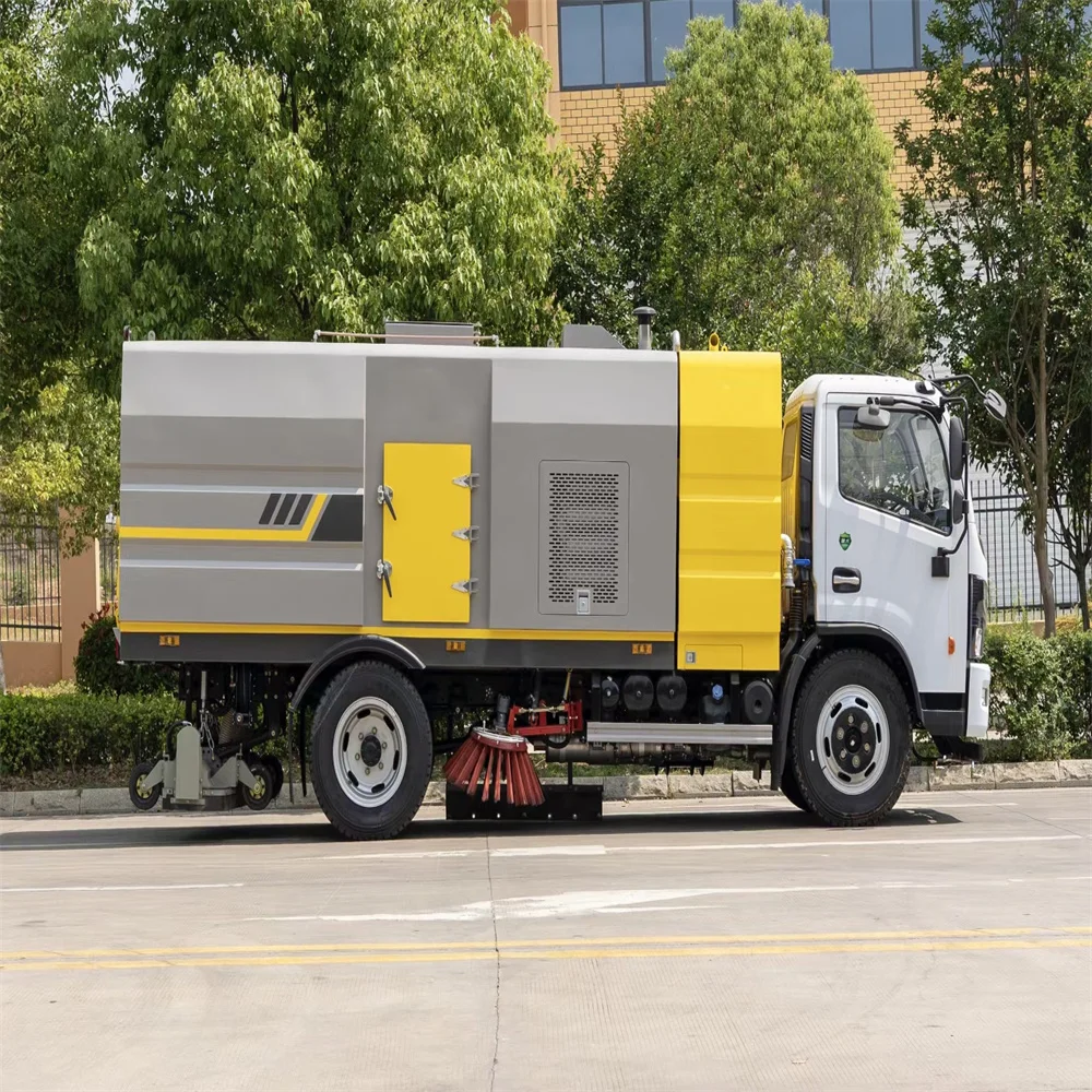 new 5 cubic 6 cubic dust removal vacuum pump vacuum cleaner 5000L 6000L road sweeper vacuuming truck