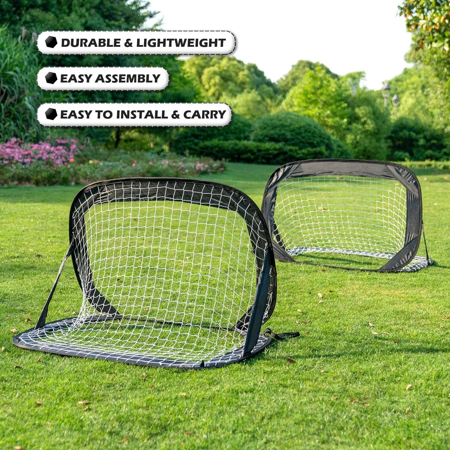 Small Child Soccer Goal for KidsToddler Portable Football Goals Pop Up Soccer Goal Nets Set for Backyard Outdoors Training Sport