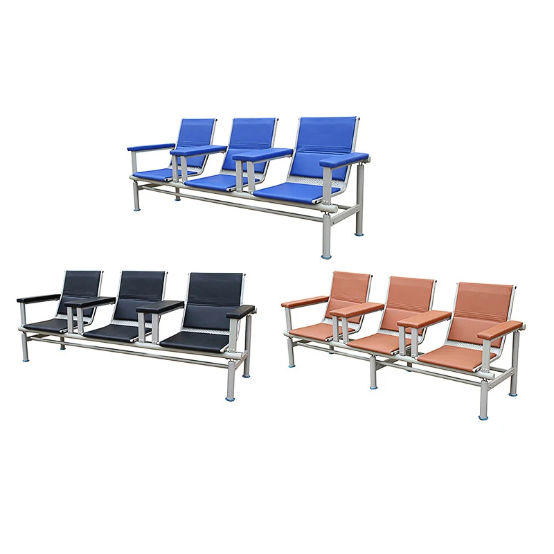 Good Quality Medical Office Waiting Room 3 seater steel chair Transfusion chair