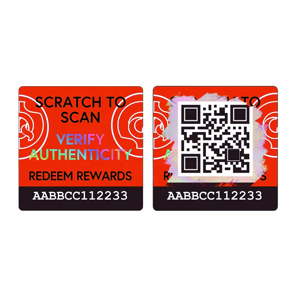 Пользовательские QR-код голографическая наклейка шифрование данных оригинальные этикетки 3d Голограмма Уникальные Наклейки серийный номер