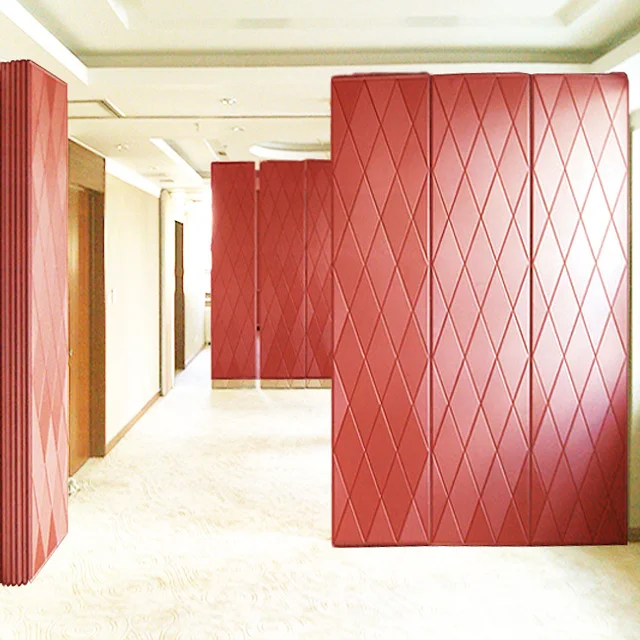Sound Absorption Wall Panel Polyester Fiber acoustic board movable partition operable partition wall