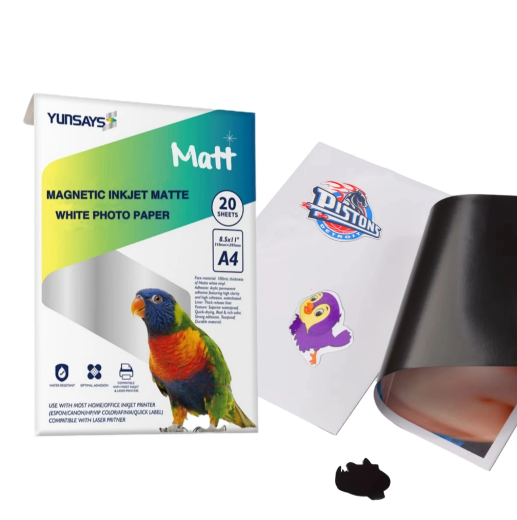 Wholesale Price Strong Rubber Magnetic Paper A3 A4 Size Magnet Sheet Magnetic Sheet with Strong Adhesive No reviews yet 1 order