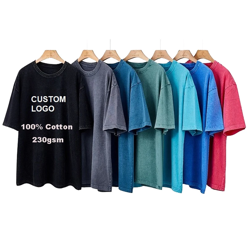 
Top Cotton Camisetas Vintage Shirts Cotton Acid Wash T-shirt Enzyme Wash Drop Shoulder Oversized Tshirt Graphic Shirt For Men 