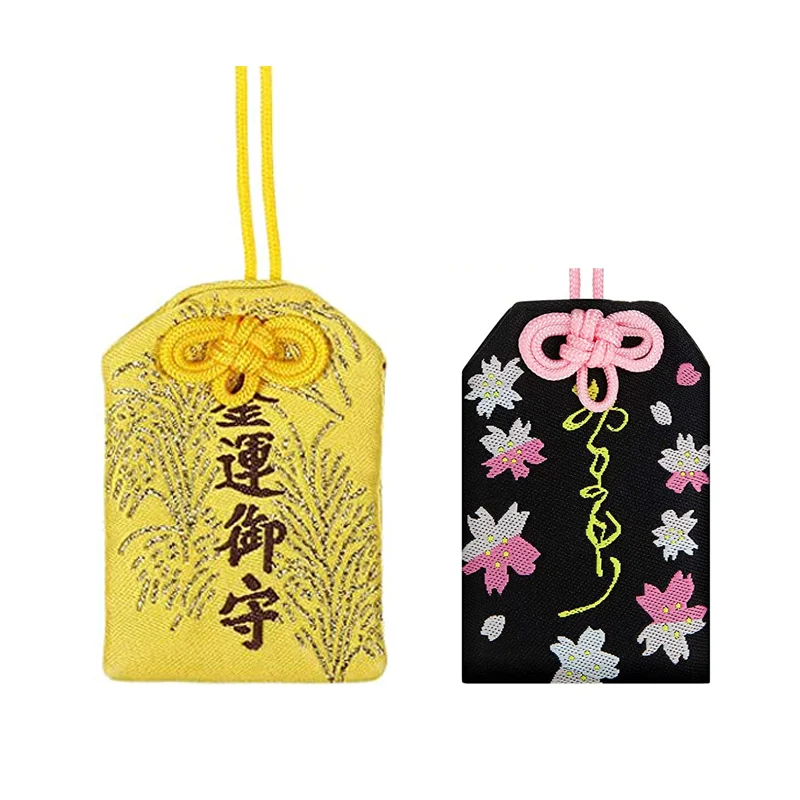 Wholesale Custom Japanese Omamori Shinto Shrine Lucky Charm Custom Print Anime Goods With String For Gift