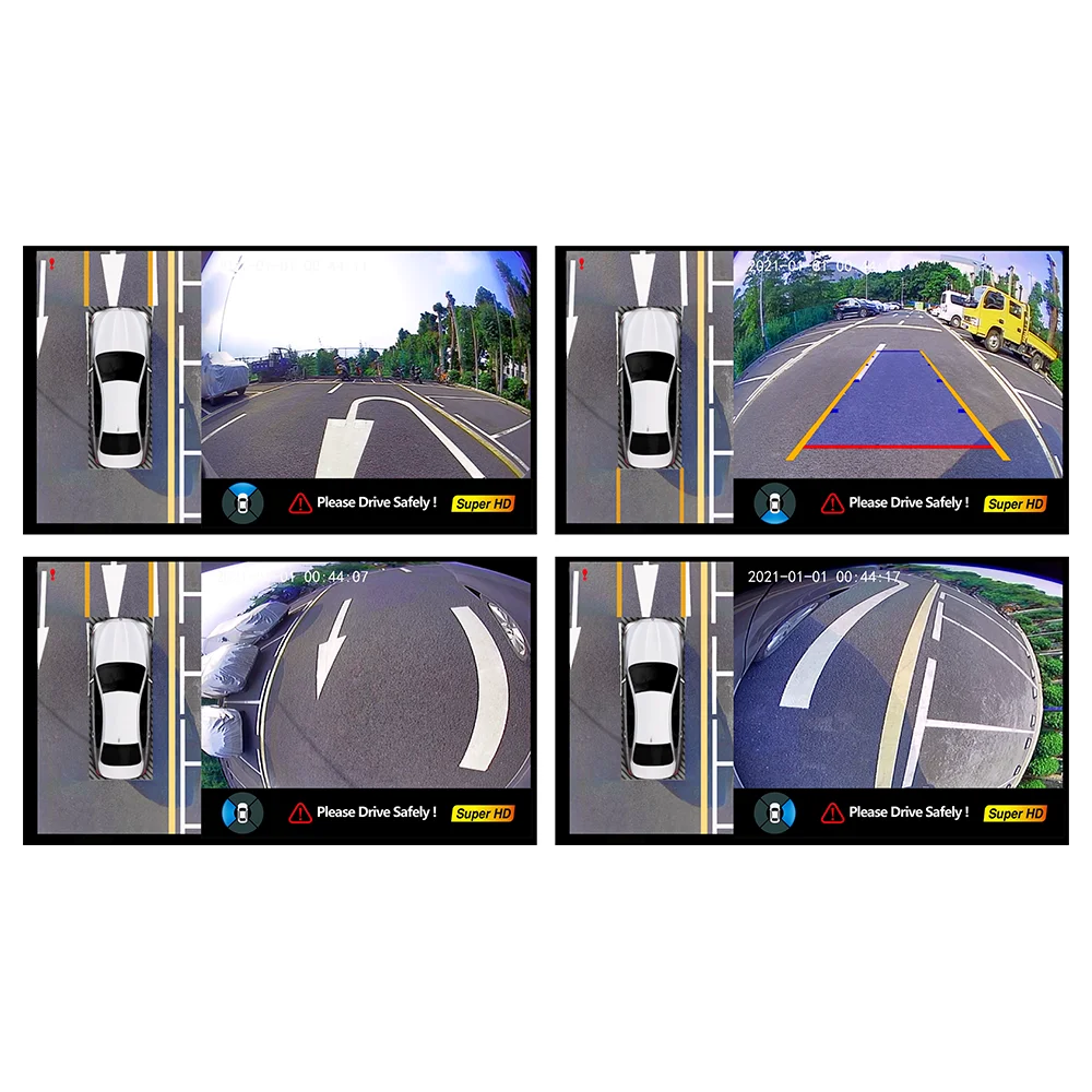 Wemaer Factory Sale OEM Custom High Quality Full HD 1080P 360 Degree Cars Bird Eye View Panorama Images Camera System