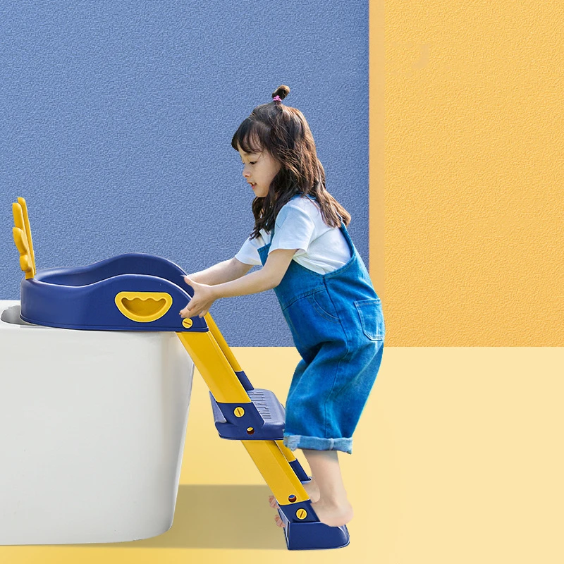 China Supplier Kids Toilet Trainer Potty Training Toilet Seat Ladder For Toddlers