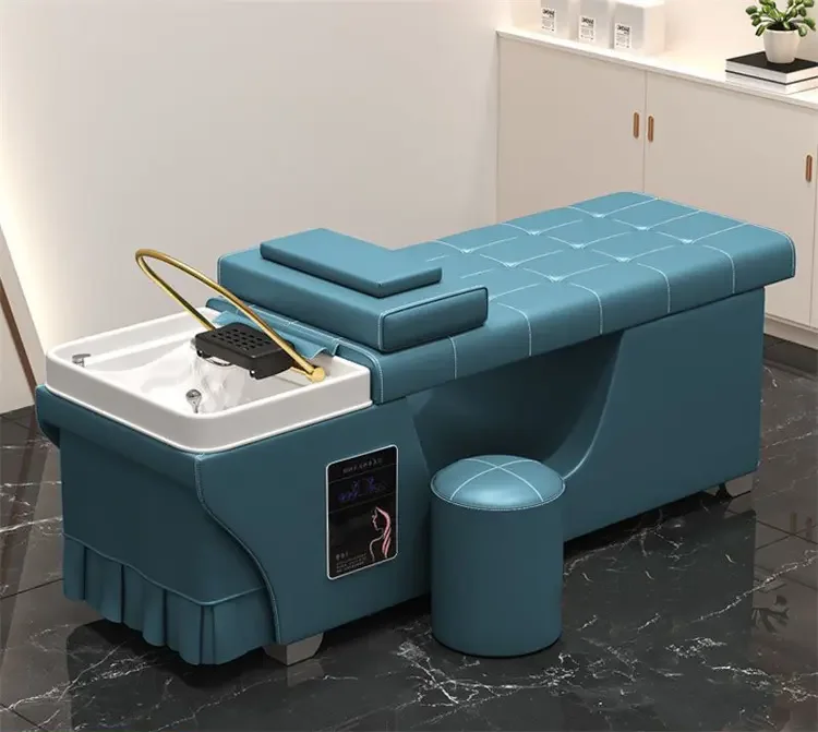 Support OEM Beauty Salon Head Spa Hair Wash Bed Thai Massage Shampoo Bed For Beauty Salon