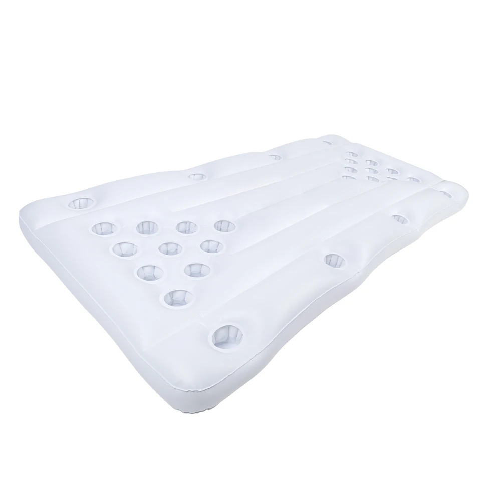 Customizable Water Party PVC inflatable lounge raft pool beer pong ball table floating