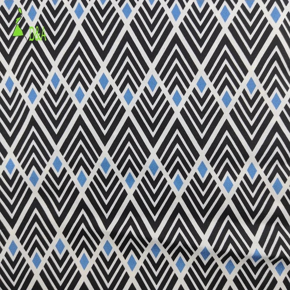 Custom Digital Printing Fabrics Wholesale Women Silk Satin 100% Polyester Fabric Satin Floral Fabric For Clothes