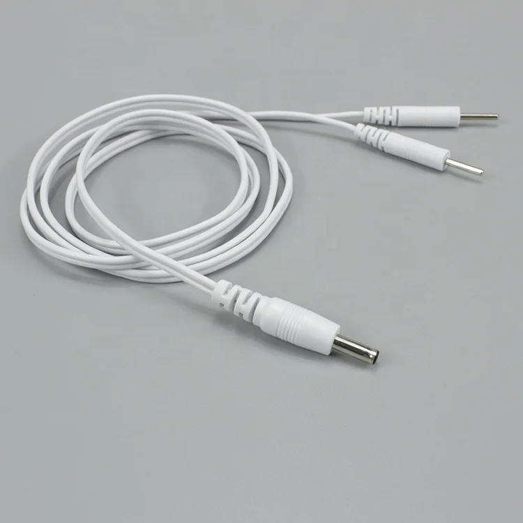 DC 3.5 to 2 pin tens wire cable for tens massage therapy machine electrode cable