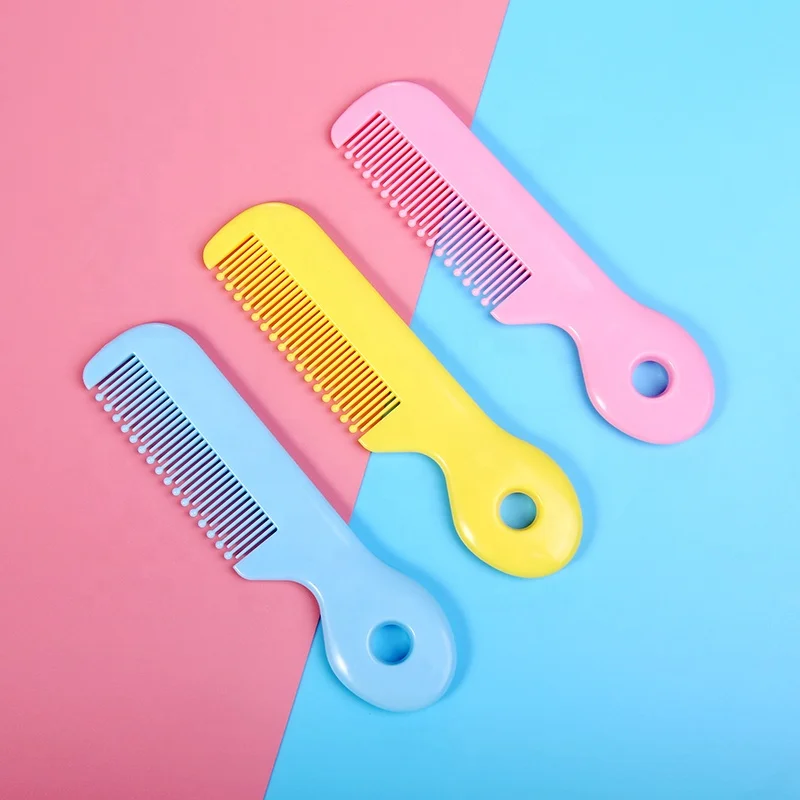
Factory sal ABS round handle Baby Hair Comb safty baby comb 