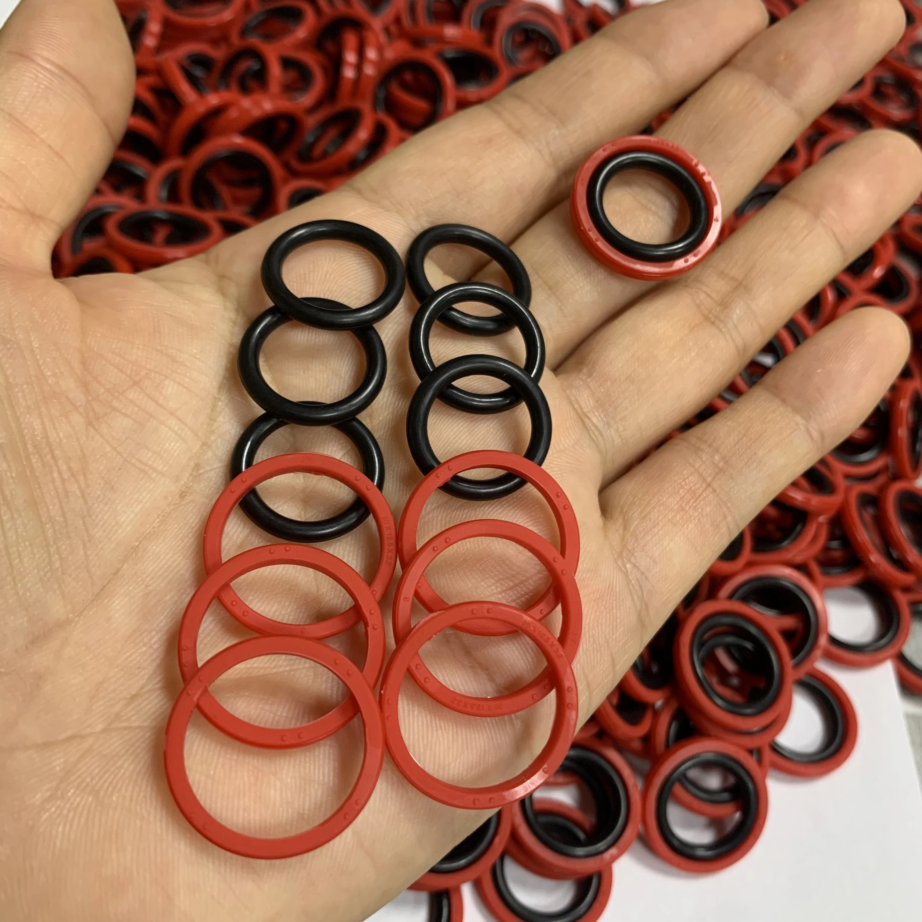 Injection molding machine special imported material polyurethane bidirectional piston seal Glay ring oil seal combination