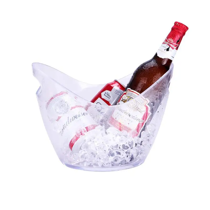4L acrylic champagne or wine  bottle ice bucket kitchen fruits and vegetable storage container